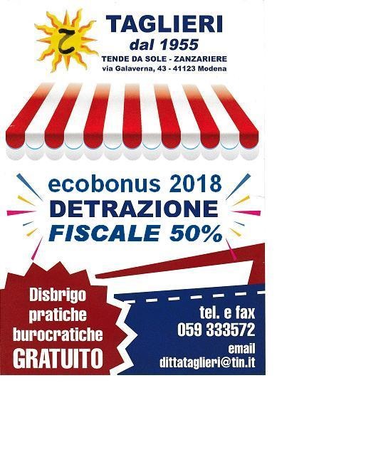 Ditta Taglieri - Chi siamo - detrazione fiscale 50%